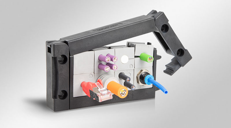 KEL-FA Split Multi Cable Transit Frames for Cables with Connectors